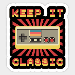 Keep It Classic - Retro Videogame Love Sticker